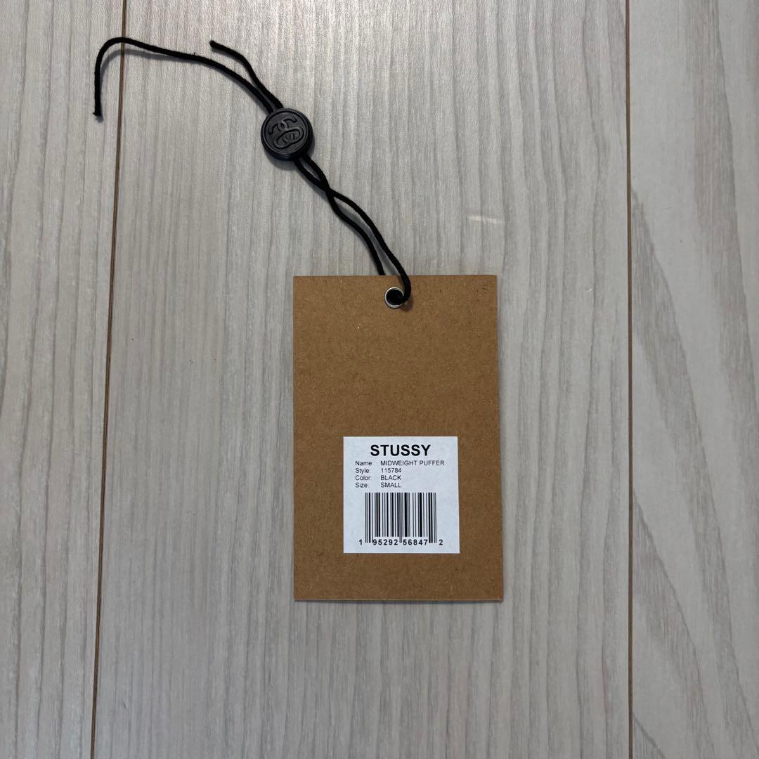 STUSSY MIDWEIGHT PUFFER Sサイズ ダウン ブラック