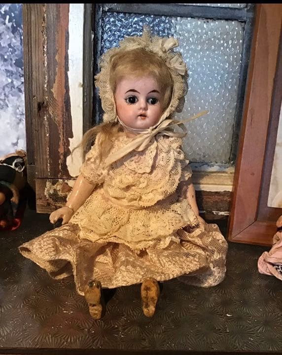 アンティーク　heubach walkingdoll 23cm ビスクドール