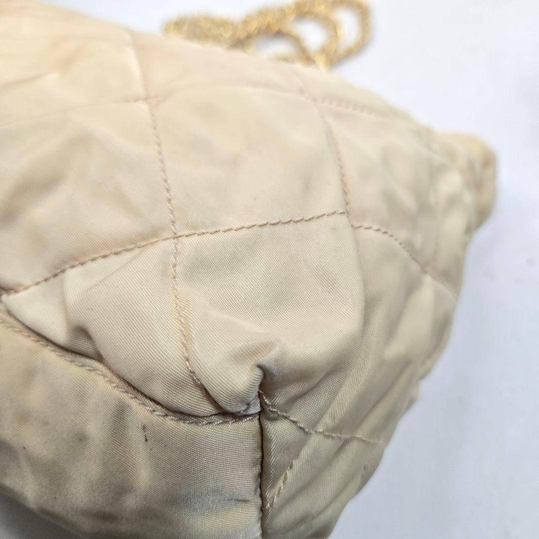 PRADA ダブルチェーンショルダーバッグ キルティング ナイロン