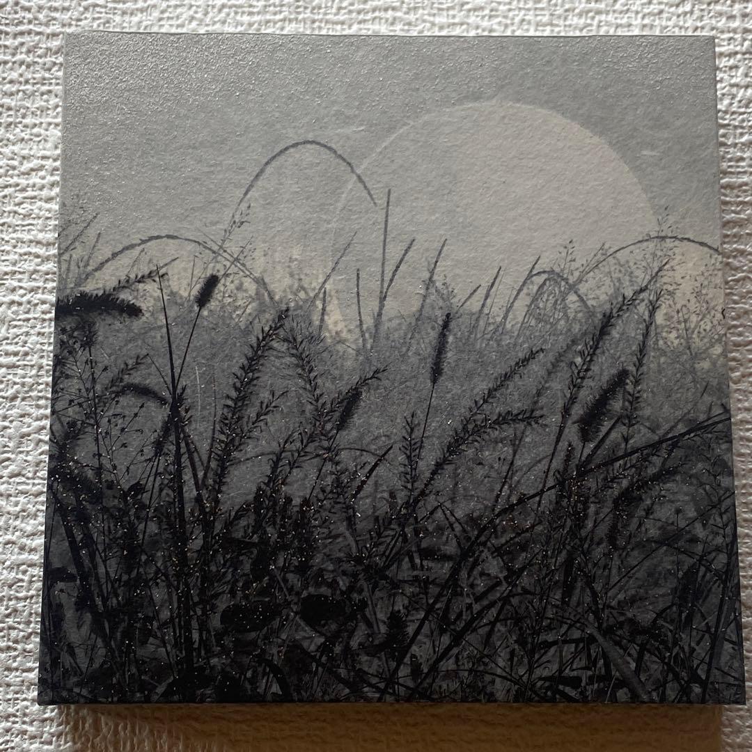 希少✨平野淳子　武蔵野図　さくら　絵画　アート　和紙　箔　胡粉　砂子 3点セット