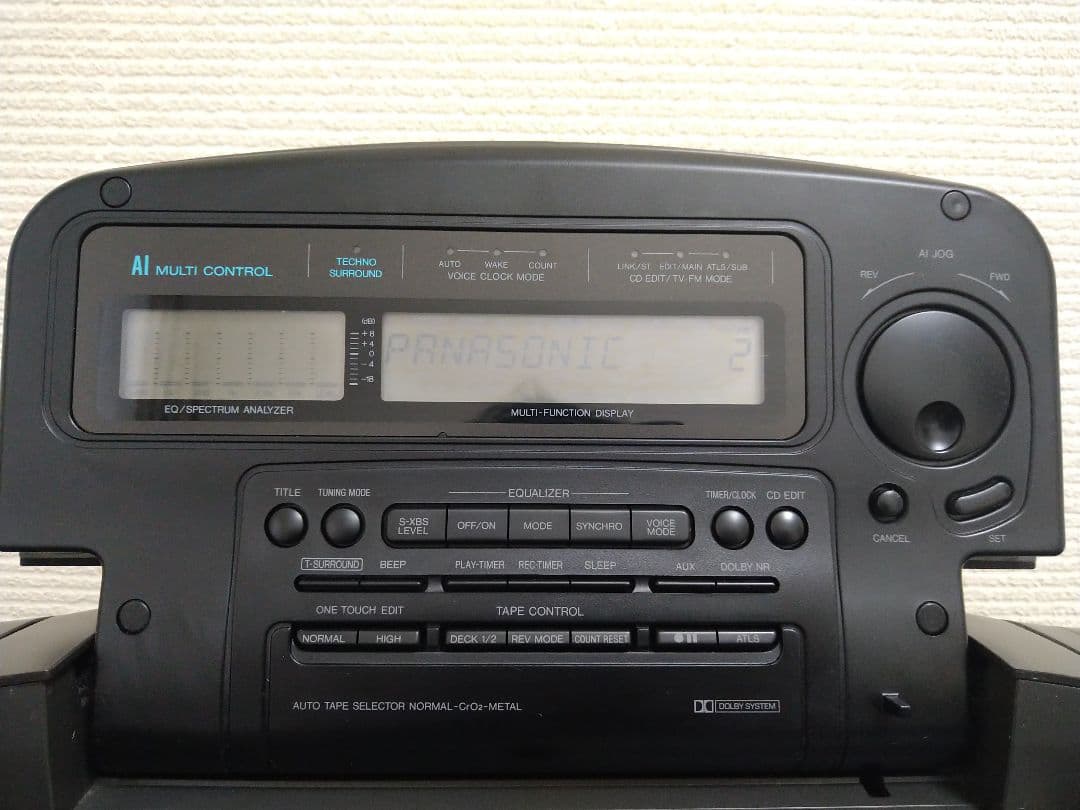 【バブルラジカセ】Panasonic　コブラトップ　RX-DT909　ジャンク