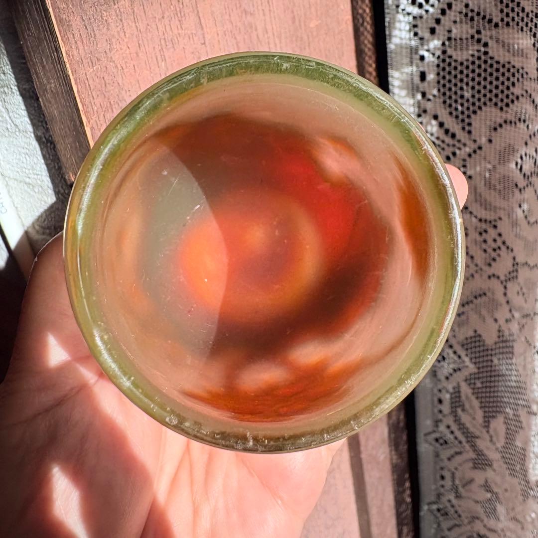 エミールガレ ガレ galle ウランガラス コップ ぐい呑み 花器 小さい壺