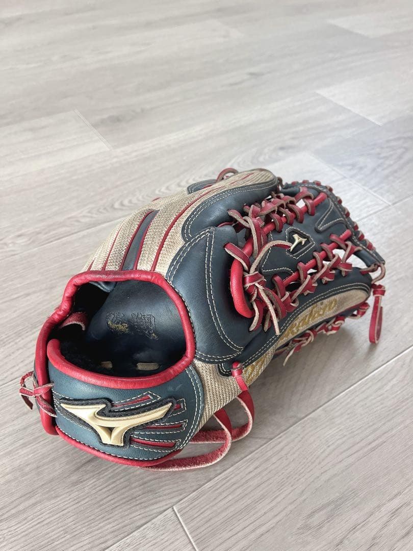 【希少】ミズノ グローバルエリート 外野用グローブ 軟式用 オーダー 型良好