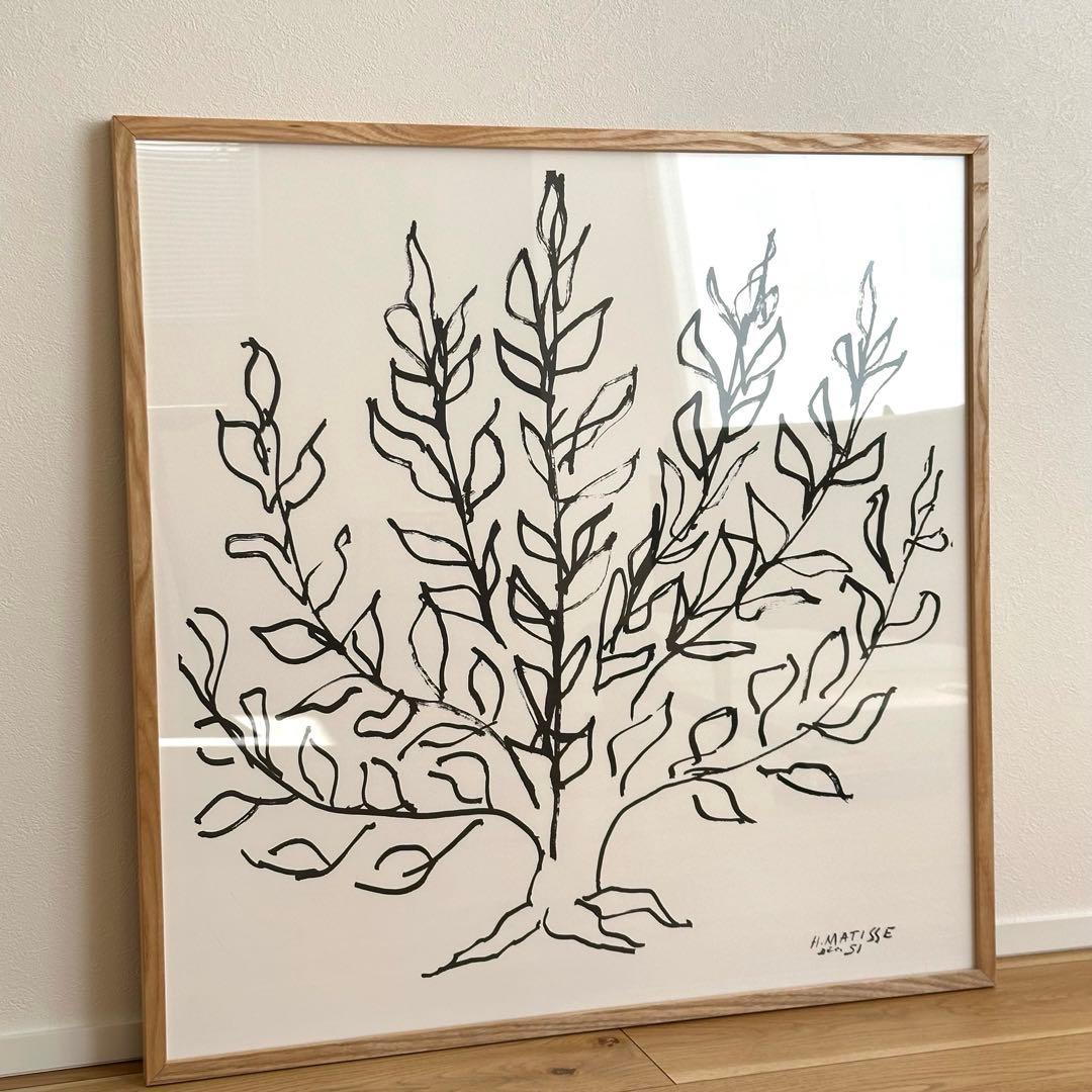 アンリ・マティス 「低木」ナチュラルフレーム　ポスター　IDEE イデー