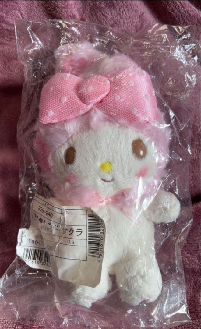 激レア 大人気 完売 新品 未使用 タグ付マイメロディ桜サクラマスコットホルダー