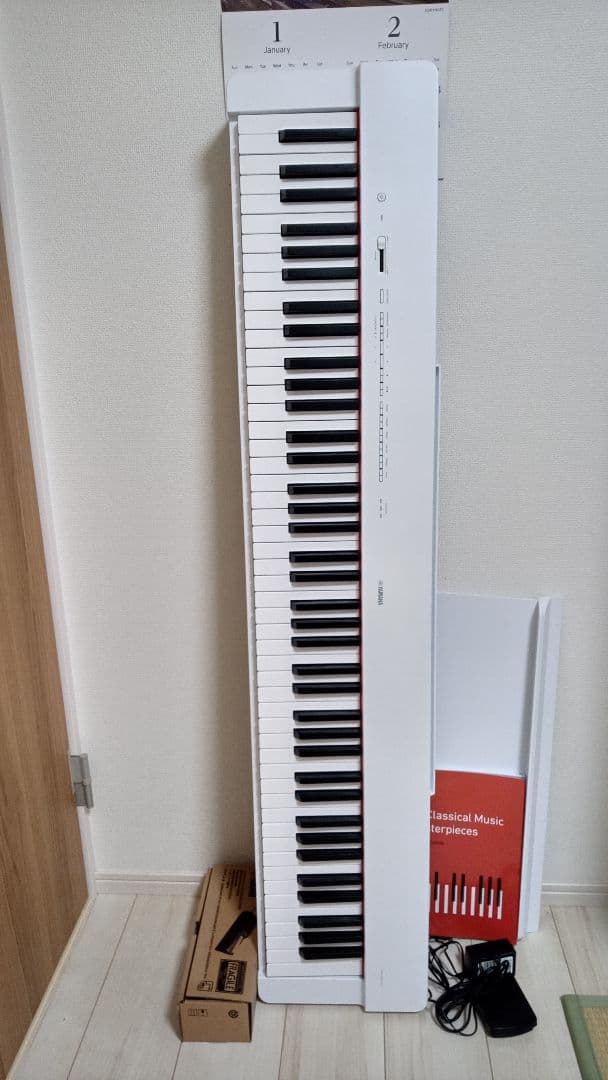 YAMAHA 88鍵盤・電子ピアノP-225 ホワイト24年製