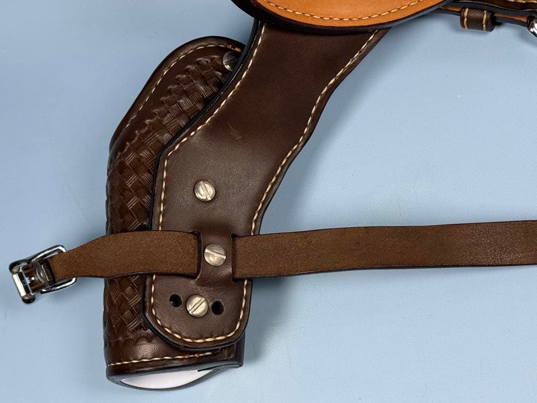 コルト山田製SAAファストドロー専用リグ（ダークブラウン）