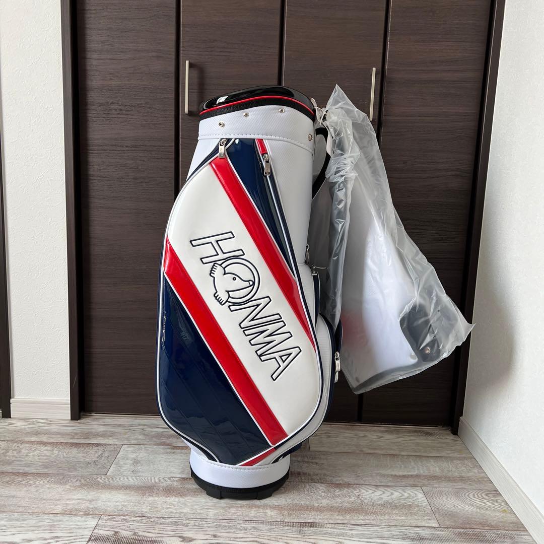 HONMA ゴルフキャディバッグ 新品・未使用 ホワイト ネイビー レッド