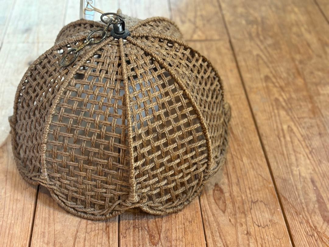 ペンダントライト ラタン レトロ 籐製 ランプシェード