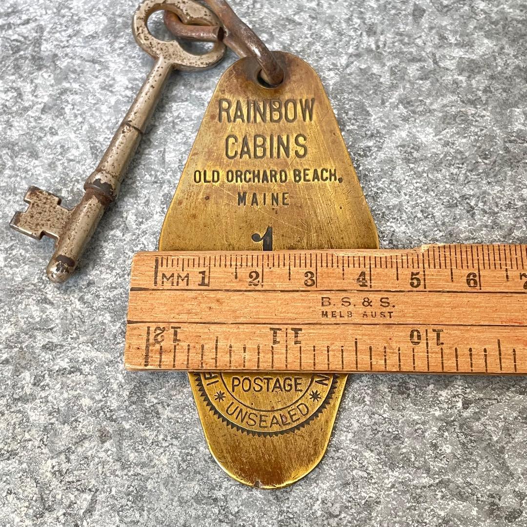 アメリカ製USA メイン ヴィンテージ モーテル ホテル キー No1