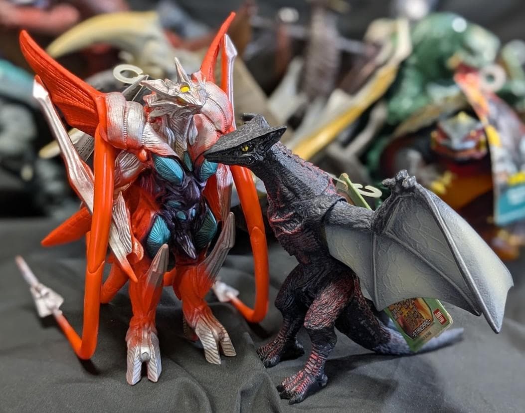 昭和～平成ガメラ＆対戦怪獣（バンダイ）ソフビ タグ付コンプリート17体セット