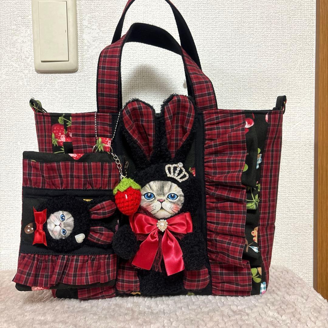 コヤンイサムチョン　ふわモコルミちゃん　フリルトート＆ポーチ