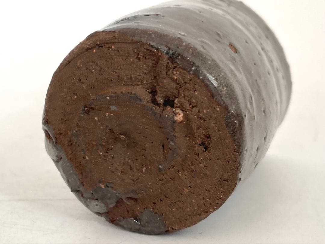 陶芸家　作家物　辻村史朗　唐津　ぐい呑　酒器　筒盃　猪口　共箱　唐津焼