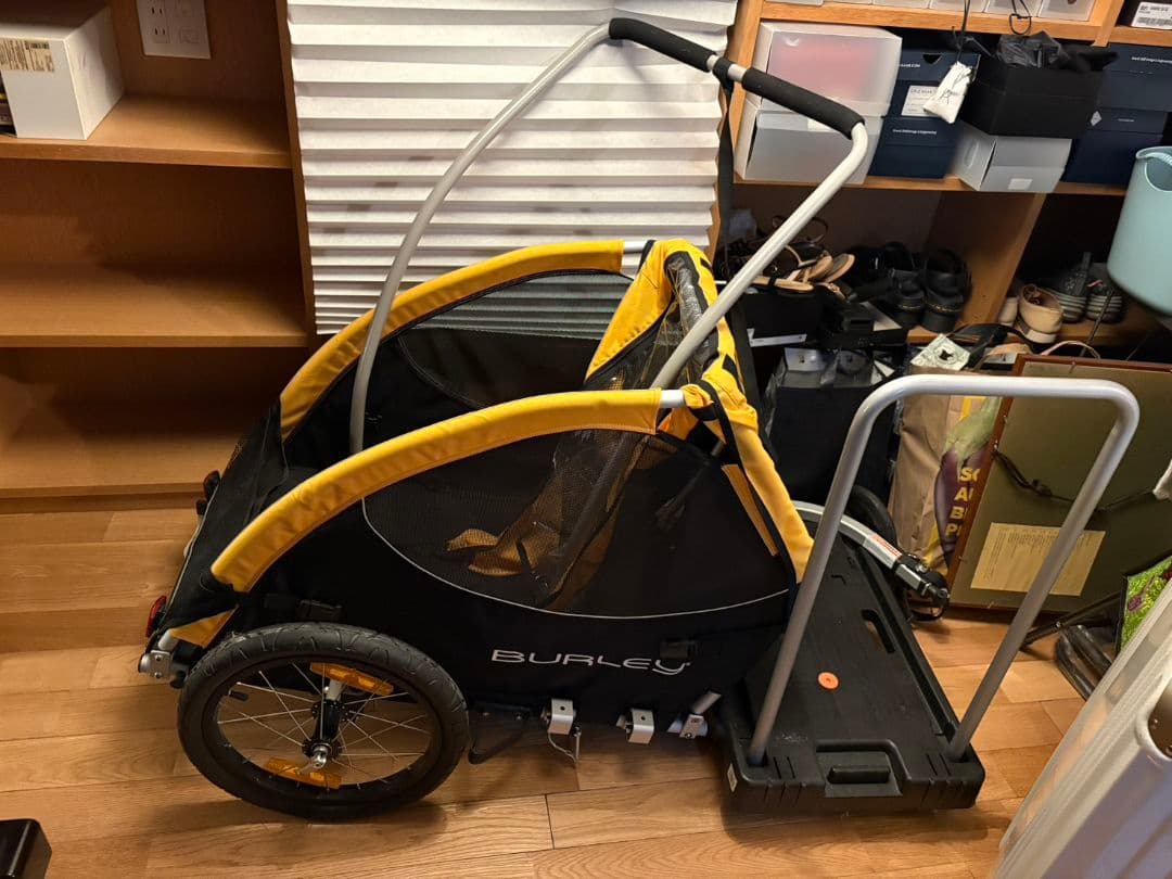 【値下げ】BURLEY ペット用サイクルトレーラー イエロー