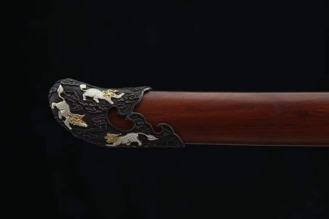 24寸三色銅キリン宝刀 古兵器   武具　刀装具　日本刀　模造刀   居合刀