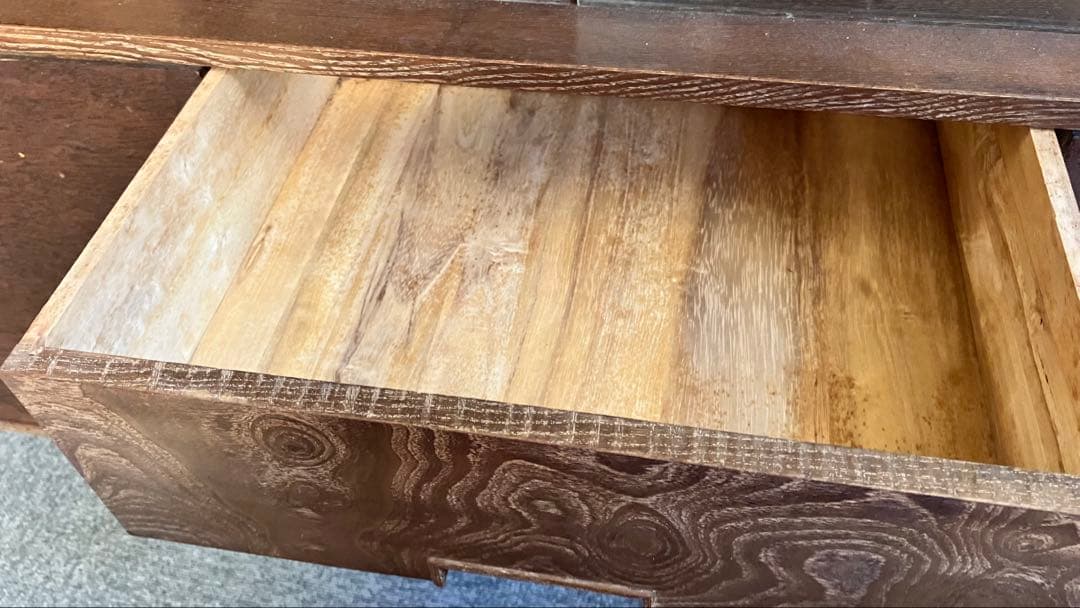 カリモク風 キャビネット サイドボード ディスプレイ 北欧 アンティーク レトロ