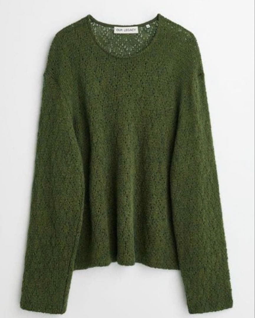 トップス OUR LEGACY DOUBLE LOCK U NECK MOOR GREEN