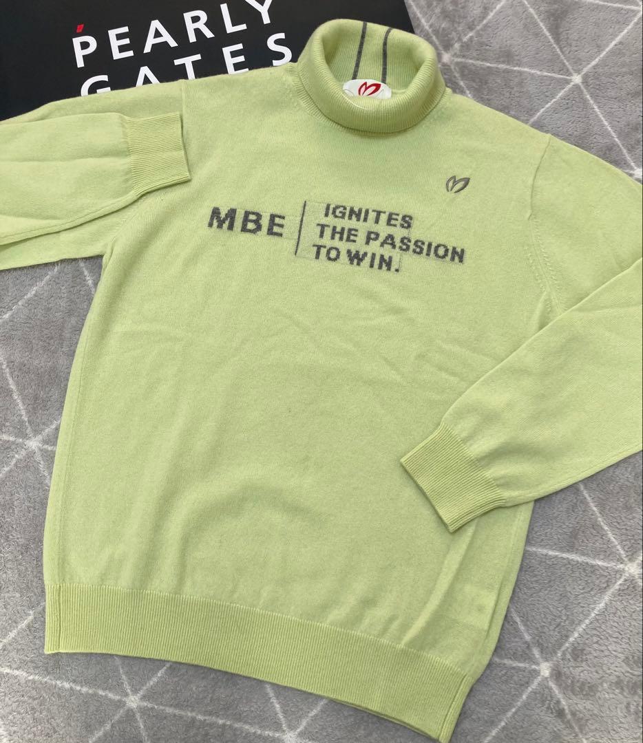 新品 パーリーゲイツ マスターバニー カシミヤ100％ ニット (6)LL/黄