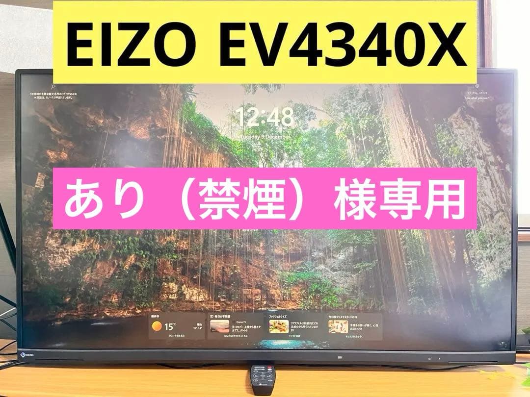 （あり（禁煙））【送料込み】EIZO EV4340X 4Kモニター 美品
