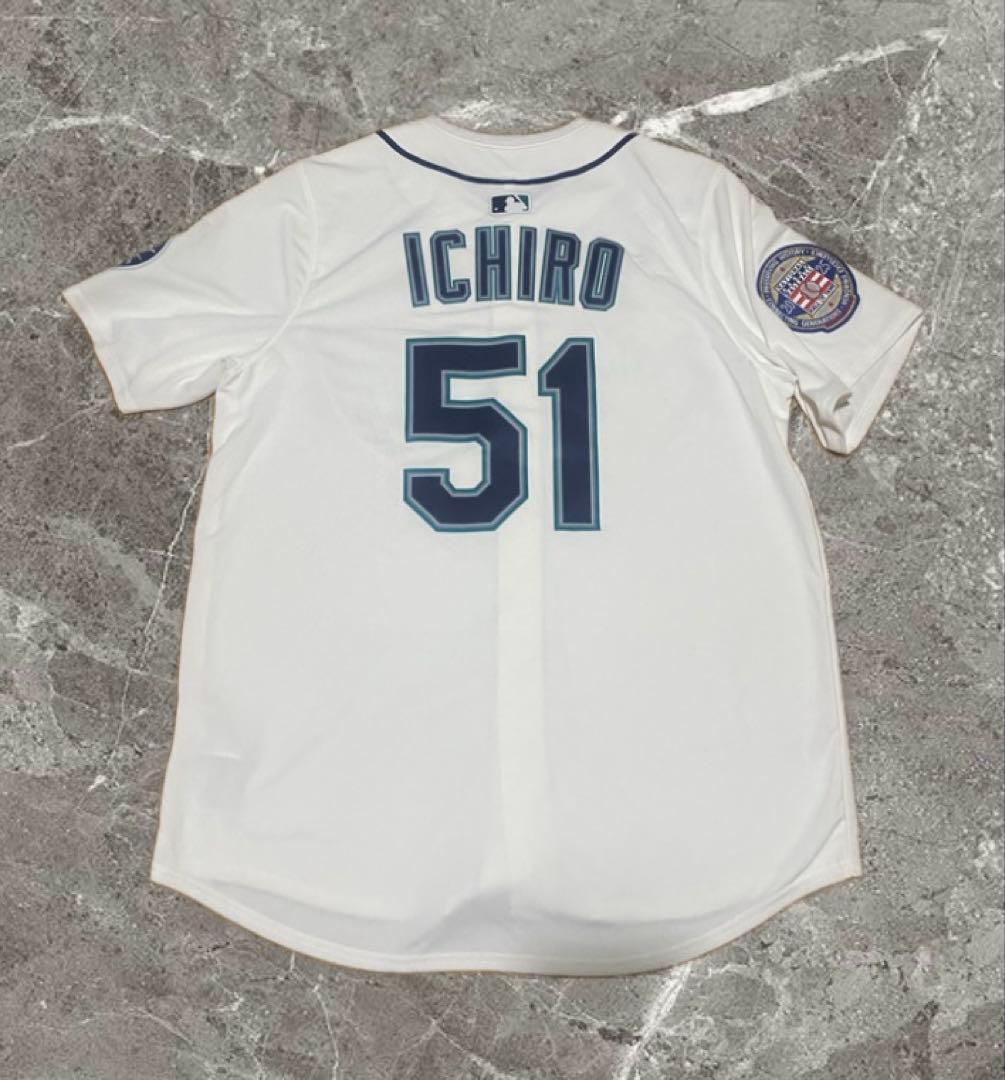 MLB シアトル・マリナーズ イチロー 野球殿堂入り記念パッチ付 ユニフォーム