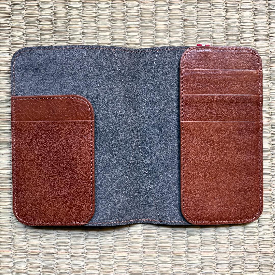 hardgraft イタリア製 本革パスポートカバー ブラウン系