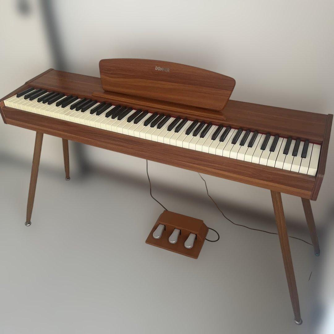 Donner 電子ピアノ 88鍵盤 3本ペダル DDP-80