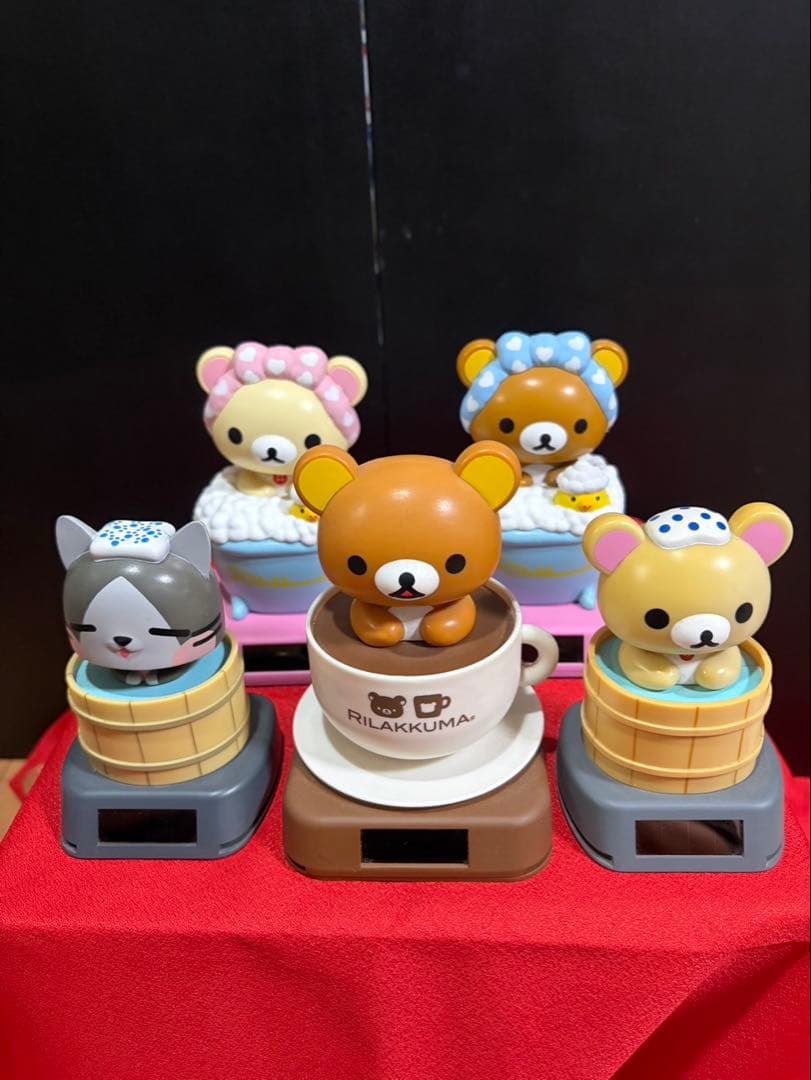 リラックマ　メラルー温泉ソーラーマスコット