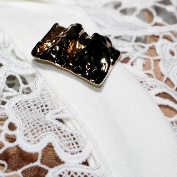 p*u様 セルフポートレイト ワンピース マグノリアレース 白 UK8 未使用