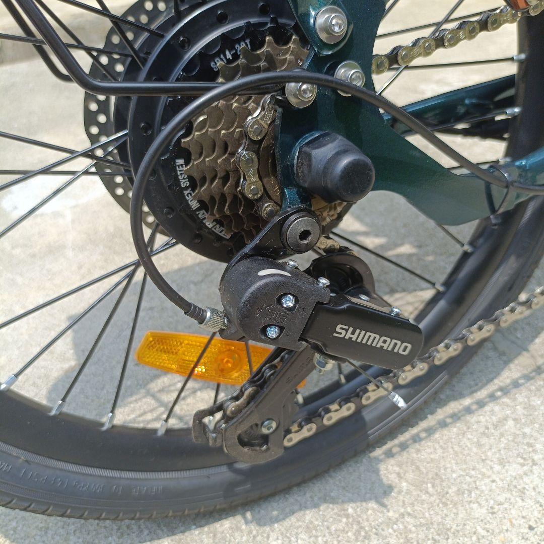 e-bike 電動アシスト自転車 バスケット付き 折りたたみ