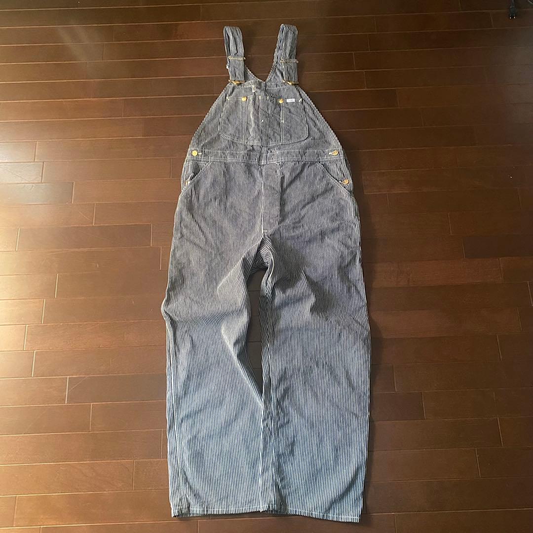 70年代 Lee オーバーオール ヒッコリーストライプ MADE IN USA