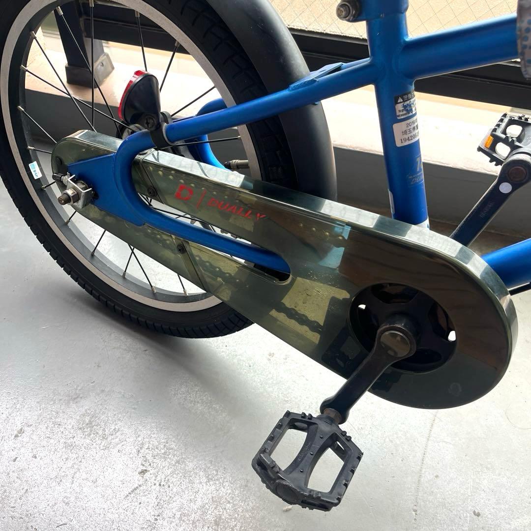 【引取り限定】子供用自転車 BMXスタイル 18インチ 補助輪・ヘルメット付き