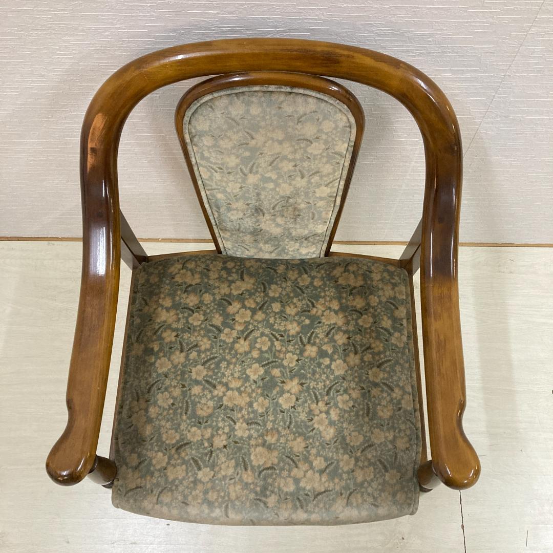 【オールドカリモク】コロニアル　一人掛けソファ　シングルソファ　椅子　２脚セット