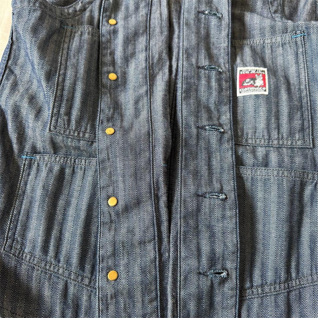 希少 TCB jeans Foremen Vest インディゴHBT 38