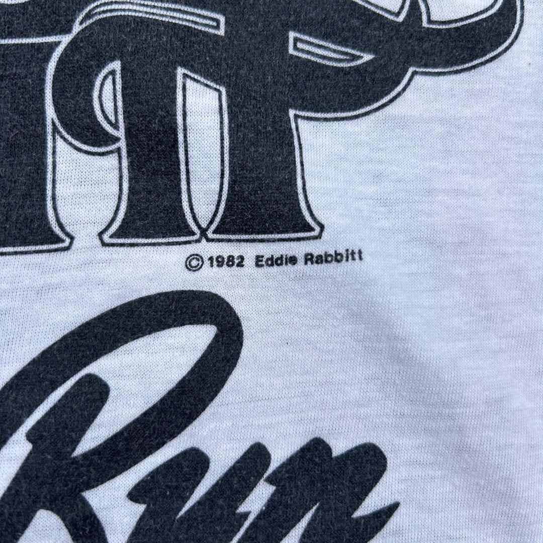 80s USA製 EDDIE RABBITT Tシャツ バンT コピーライト