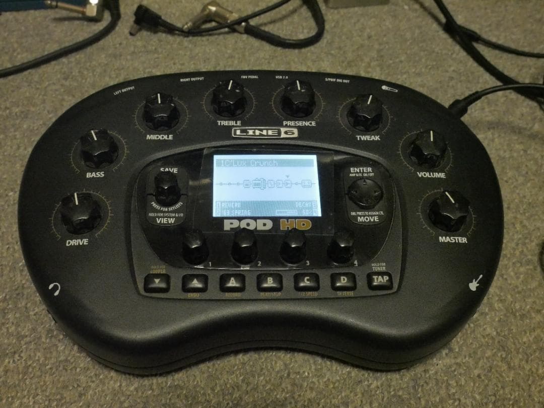 LINE 6 POD HD ギター マルチエフェクター　拡張パック導入済