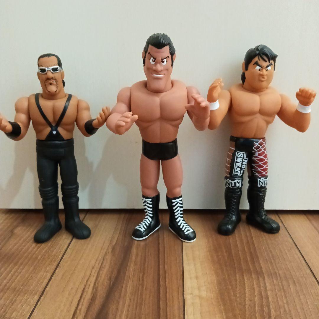新日本プロレス　ソフビ3体セット（開封済み）