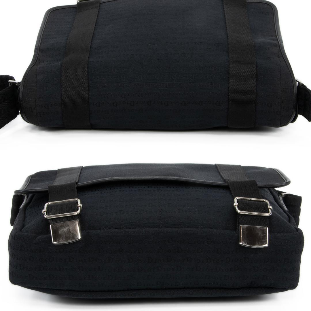 本物 ディオール オム メッセンジャーバッグ メンズ 黒 Y2K 斜め掛け ロゴ