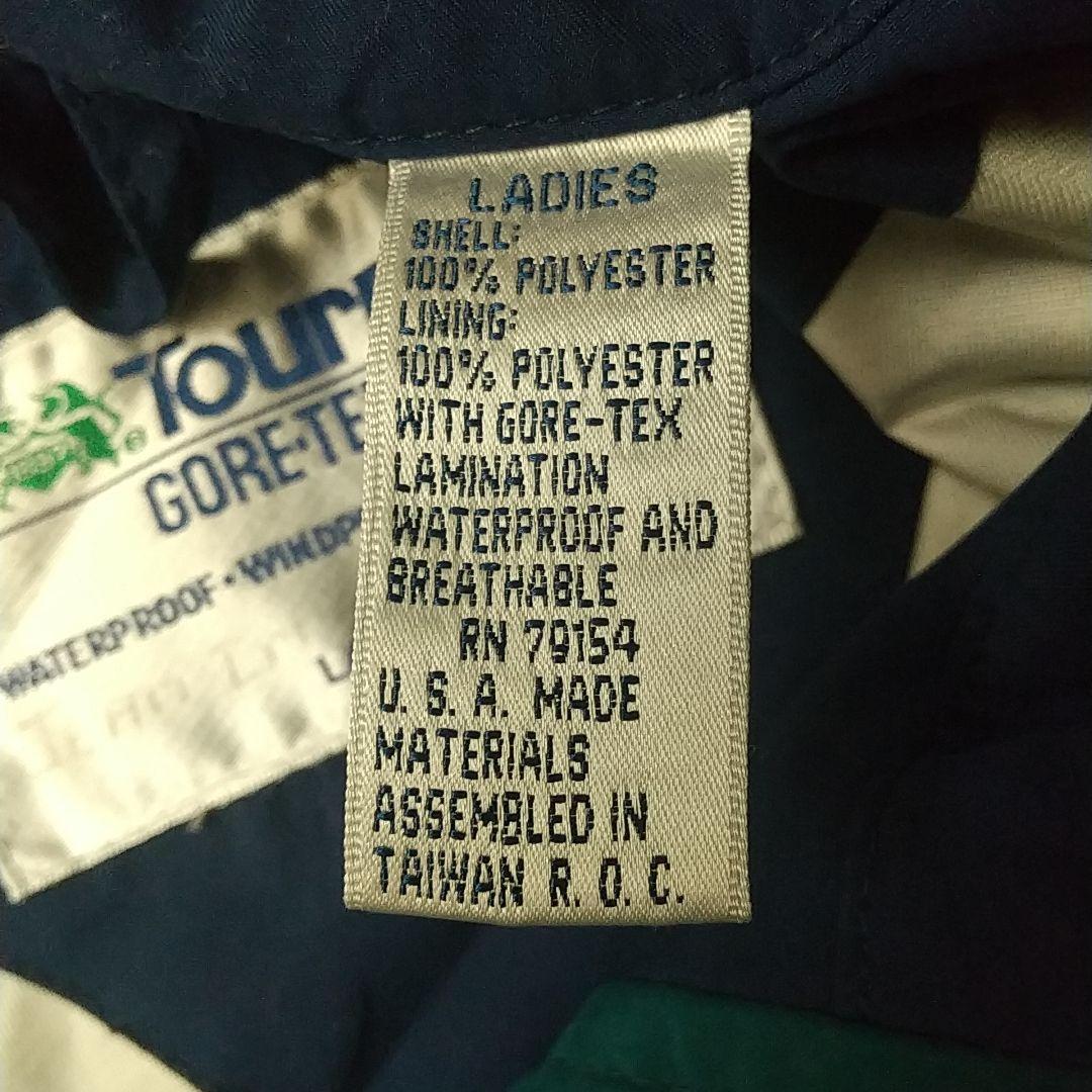 好配色☆ワンポイント刺繍 アーガイル柄 バイカラー ゴアテックス ジャケット