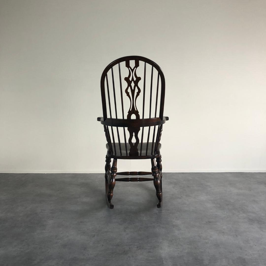 アンティーク　ボウバック　ロッキングチェア