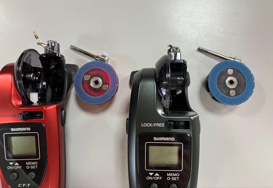 美品　ワカサギ電動リール　シマノレイクマスターCT-T 2台セット