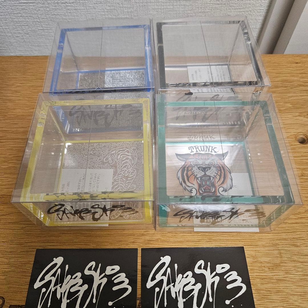 SAKESKIE× TRUNKZEROコラボ クリア升 4色+収納ケース
