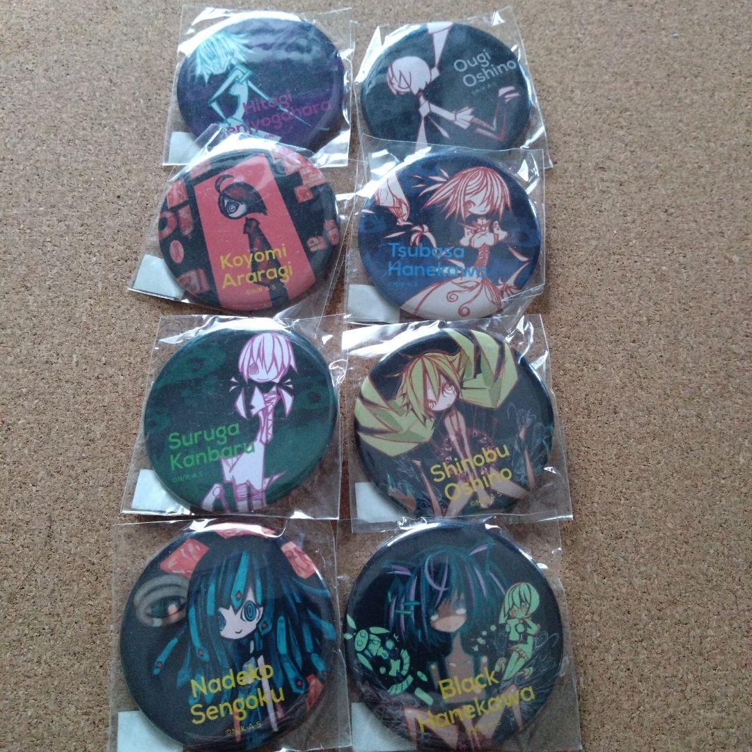 【未開封品】化物語 ウエダハジメ 缶バッジ セット　物語シリーズ