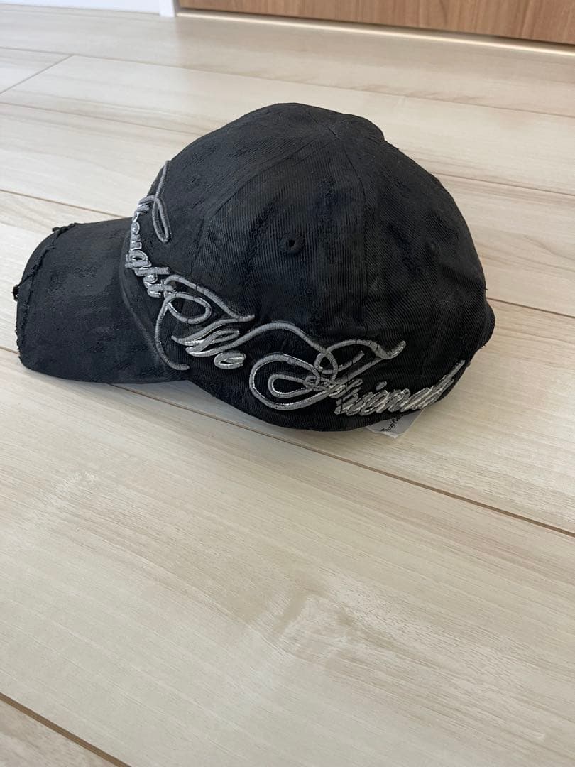 Thoughtwefriends ダメージ　キャップ　刺繍　ヌビアン