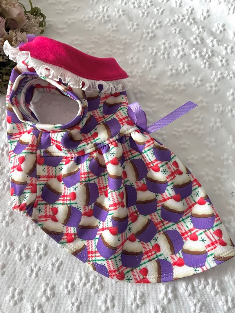 犬服ハンドメイドワンピース　あおば様