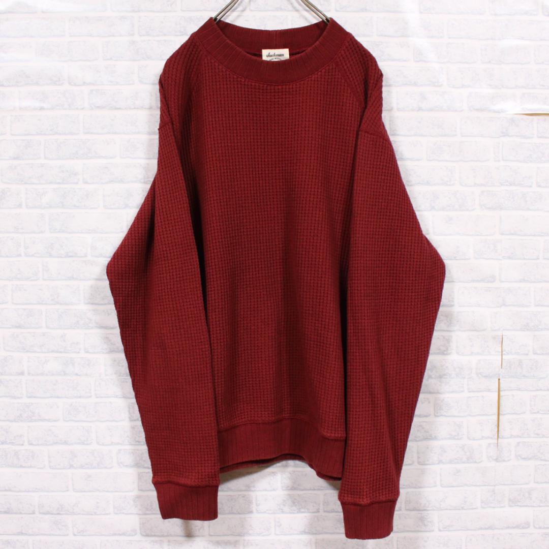XL ジャックマン ワッフル ミッドネック トレーナー サーマル JACKMAN