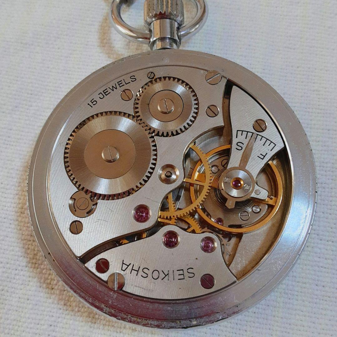 クッキー様ご依頼SEIKO PRECISION 昭和42年懐中時計15 石