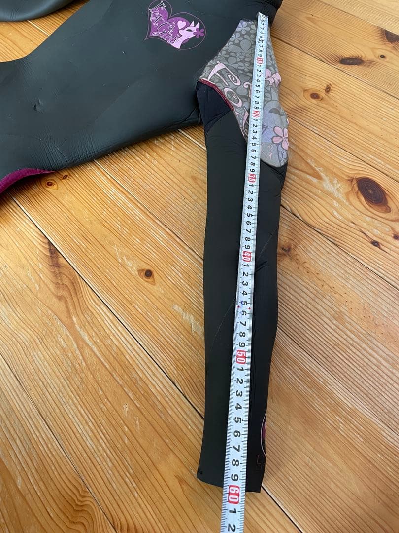 フルスーツ ウェットスーツ ブラック/パープル