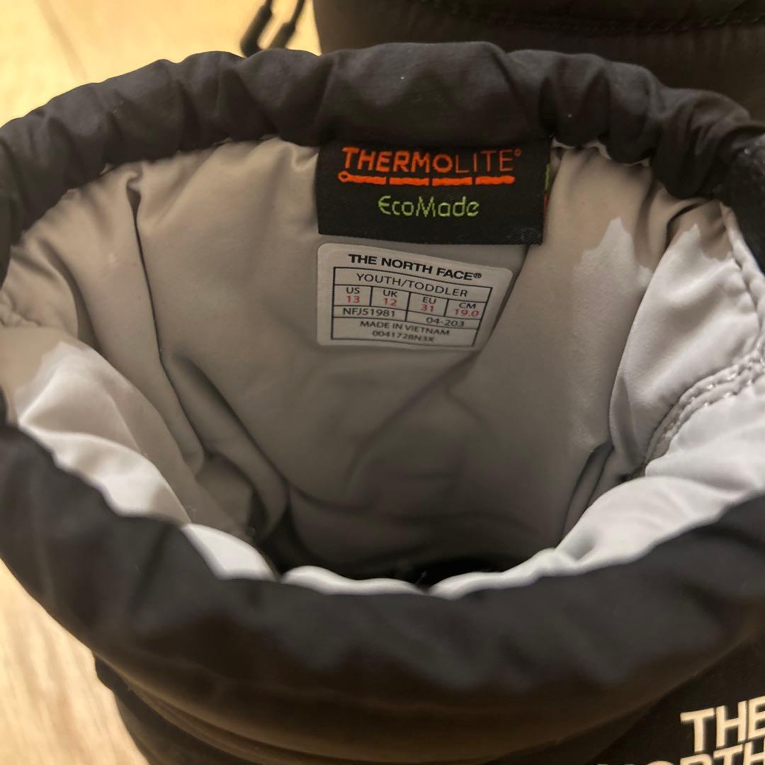 The North Face ヌプシブーツ ブラック 19cm キッズブーツ