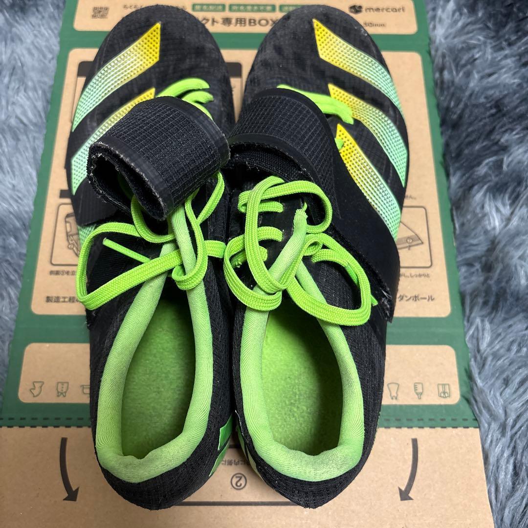 陸上競技用スパイクシューズ 走高跳 ブラック/グリーン