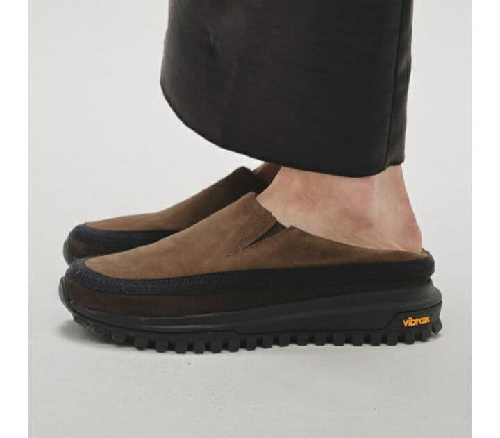 TODAYFUL Vibramsole Leather Sabot Mグリーン